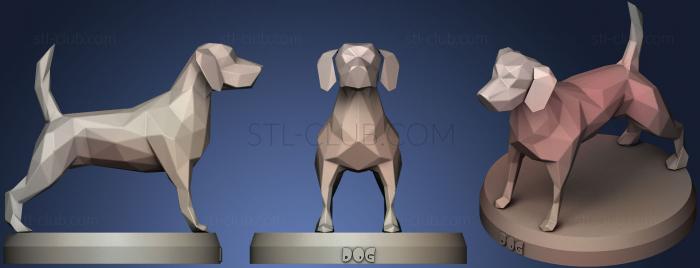 3D model Poly Dog (STL)